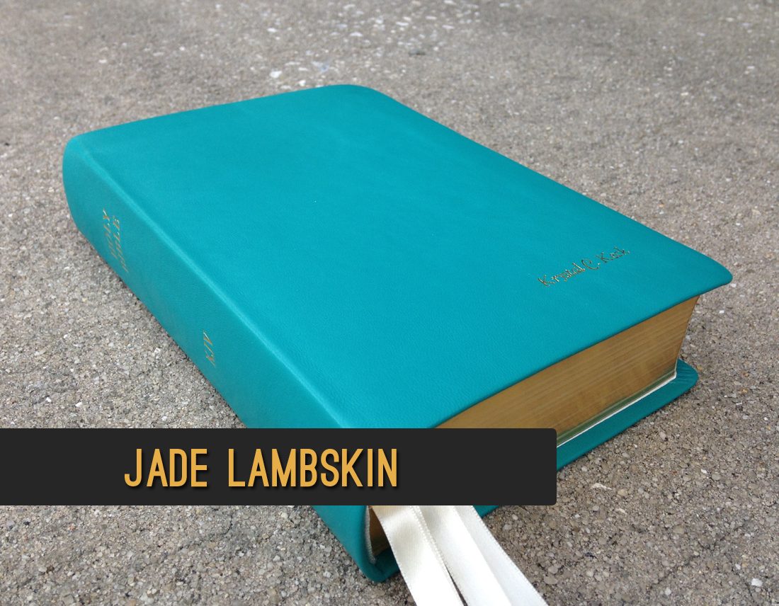 Jade Lambskin Leather Bible