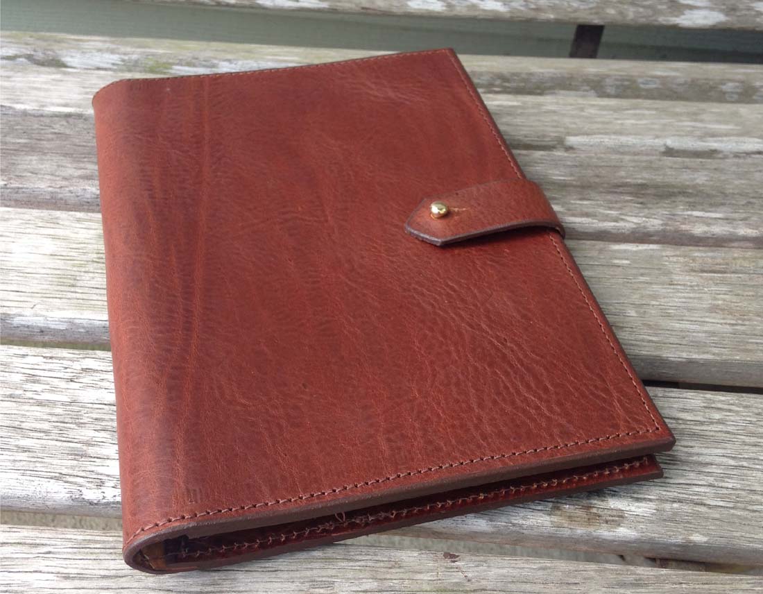 custom leather folders