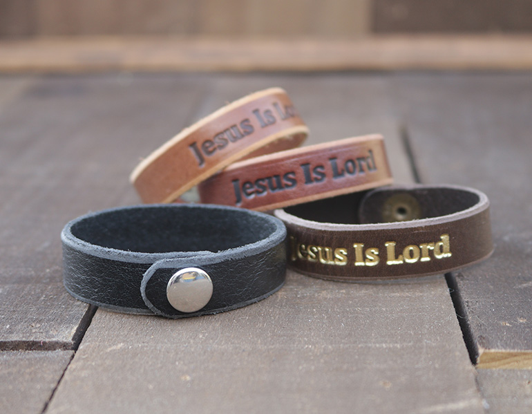 Genuine Leather Bracelets - Jesus is Lord