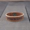 Genuine Leather Bracelet - Jesus is Lord