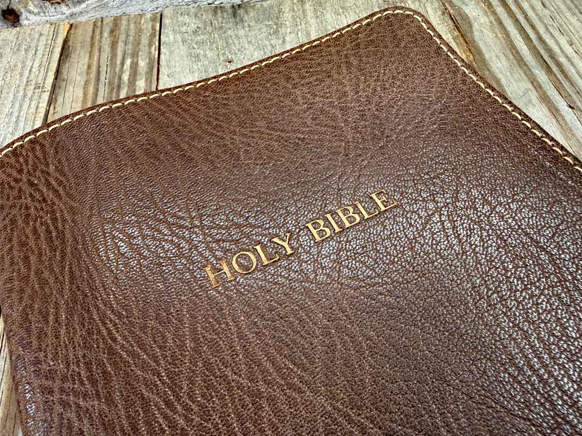 ESV Heirloom, Omega Edition, Thinline Reference Edition - Mocha English Goatskin w/ Matching Journal - Image 6